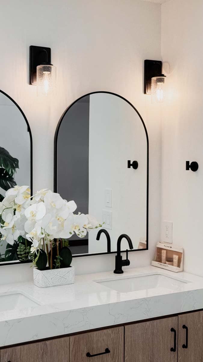 Orchid & Oak Vanity — Bathroom Remodel by Inside The House Calgary